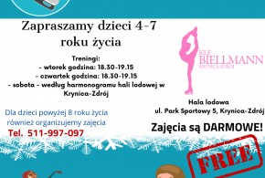 Klub Łyżwiarstwa Figurowego Biellmann zaprasza na naukę jazdy na łyżwach!