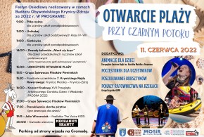 Otwarcie plaży przy Czarnym Potoku - 11 czerwca 2022 r.